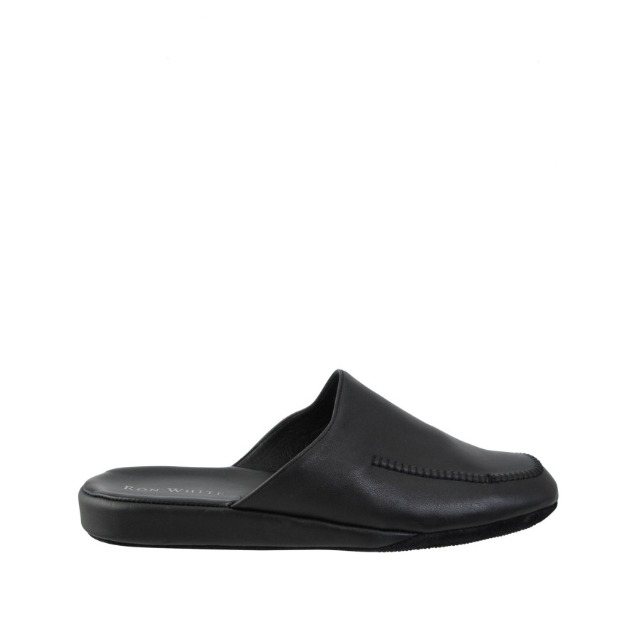 Ron White Peter Slipper Black Slippers