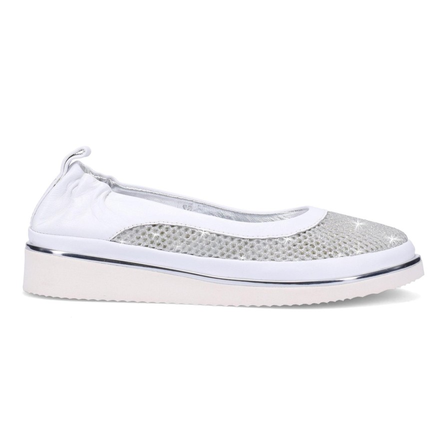 Ron White Natanya Mesh Silver Sneakers