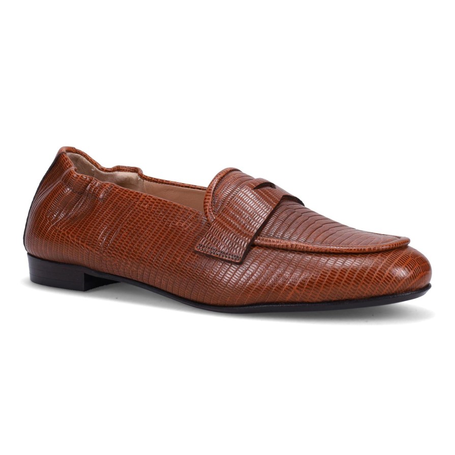 Ron White Fara Liz Cognac Flats & Loafers