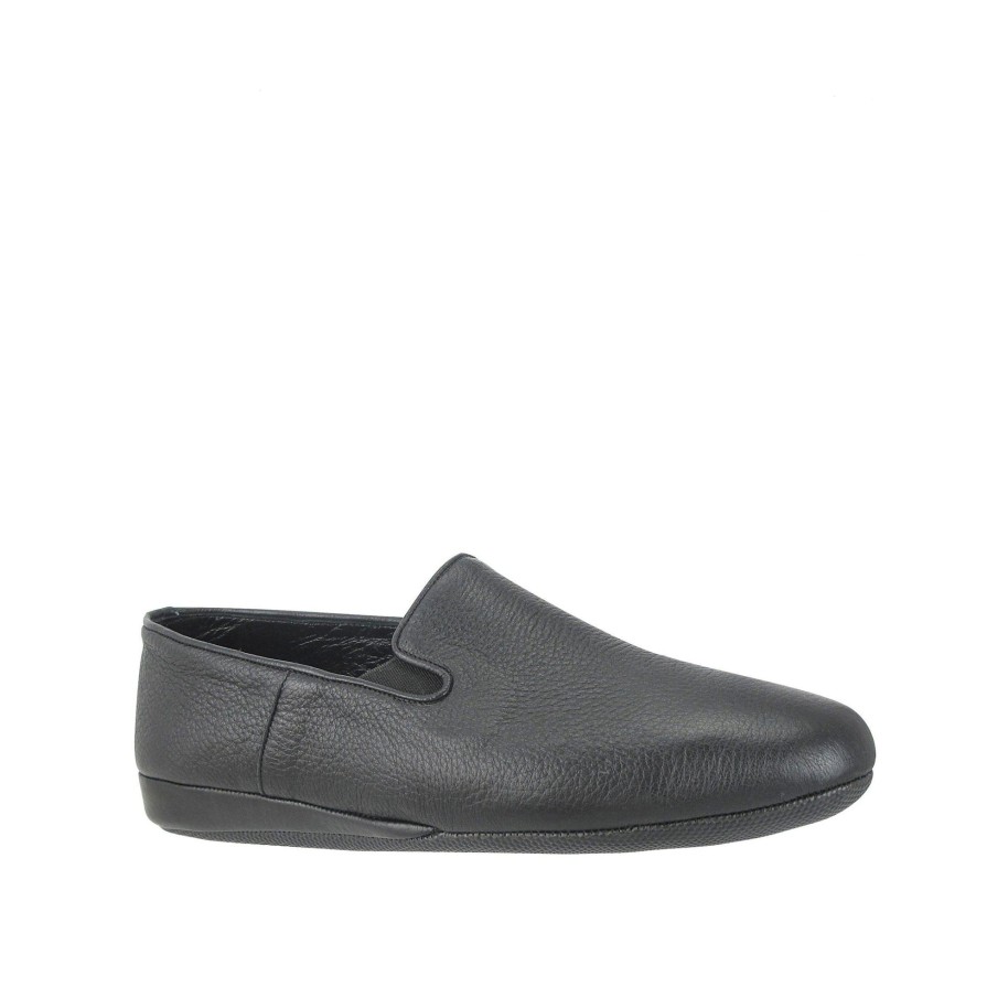 Ron White Heaton Slipper Black Slippers