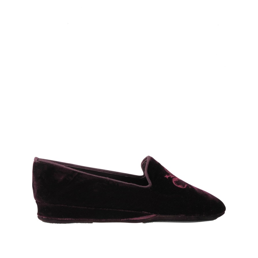 Ron White Phiona Slipper Aubergine Sale