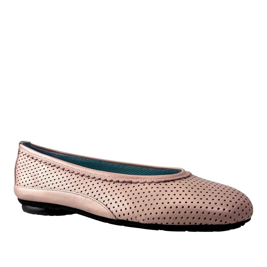 Ron White Genie Nappa By Thierry Rabotin Pink Flats & Loafers