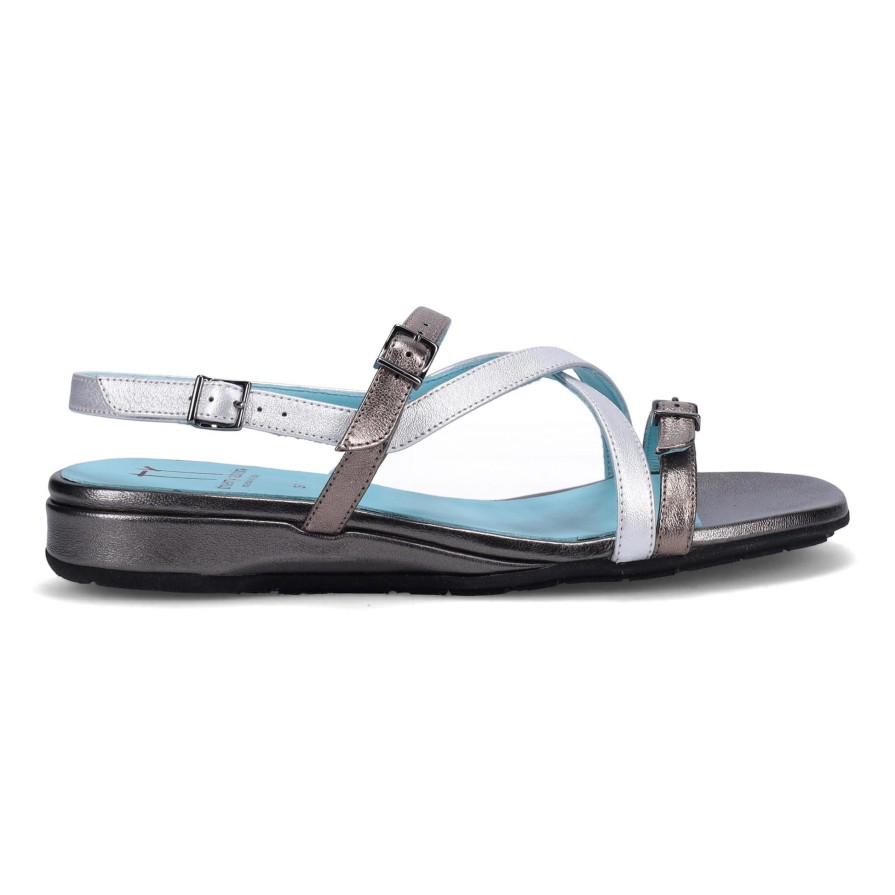 Ron White Bibiana By Thierry Rabotin Pewter Sandals