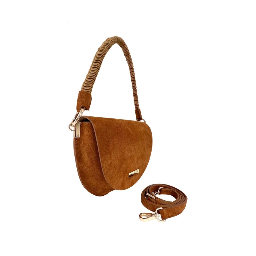 Ron White Denman Cognac Handbags