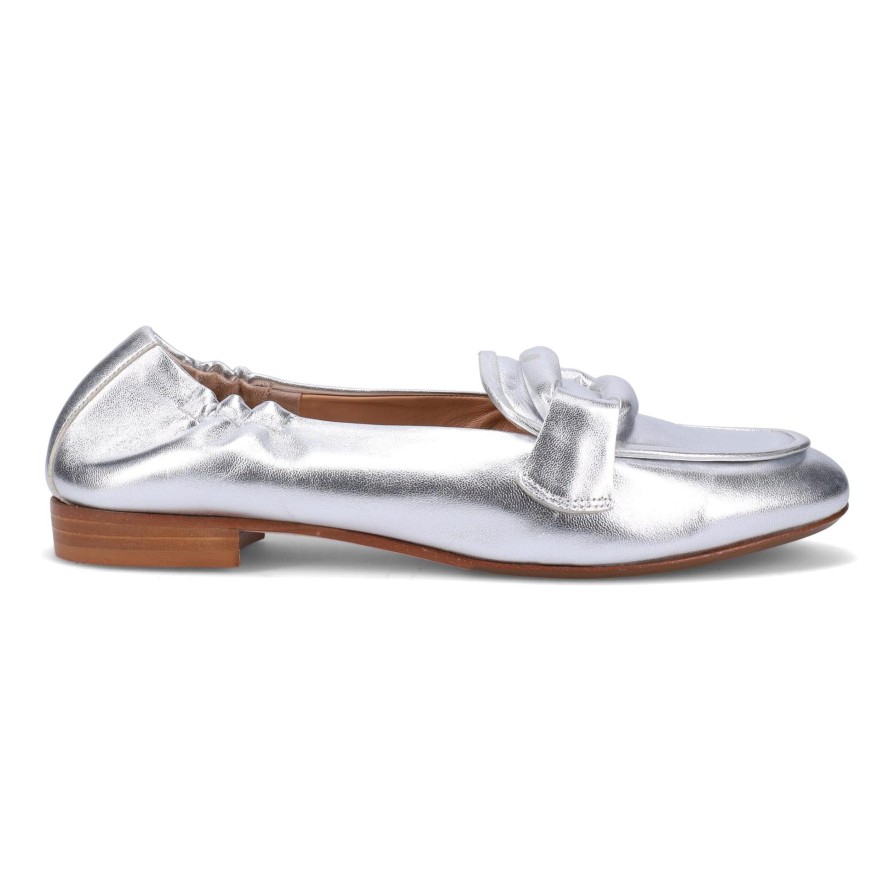 Ron White Fibi Silver Flats & Loafers