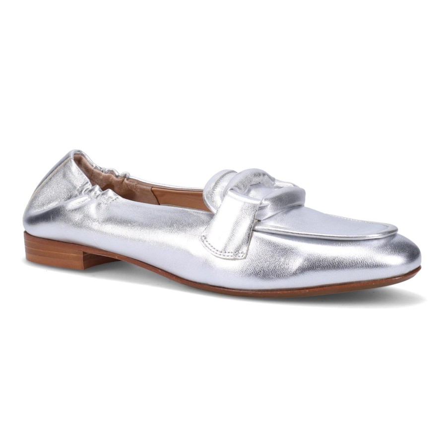 Ron White Fibi Silver Flats & Loafers