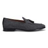 Ron White Sash Slate Loafers & Slip-Ons