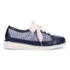 Ron White Novalee Raffia French Navy Sneakers