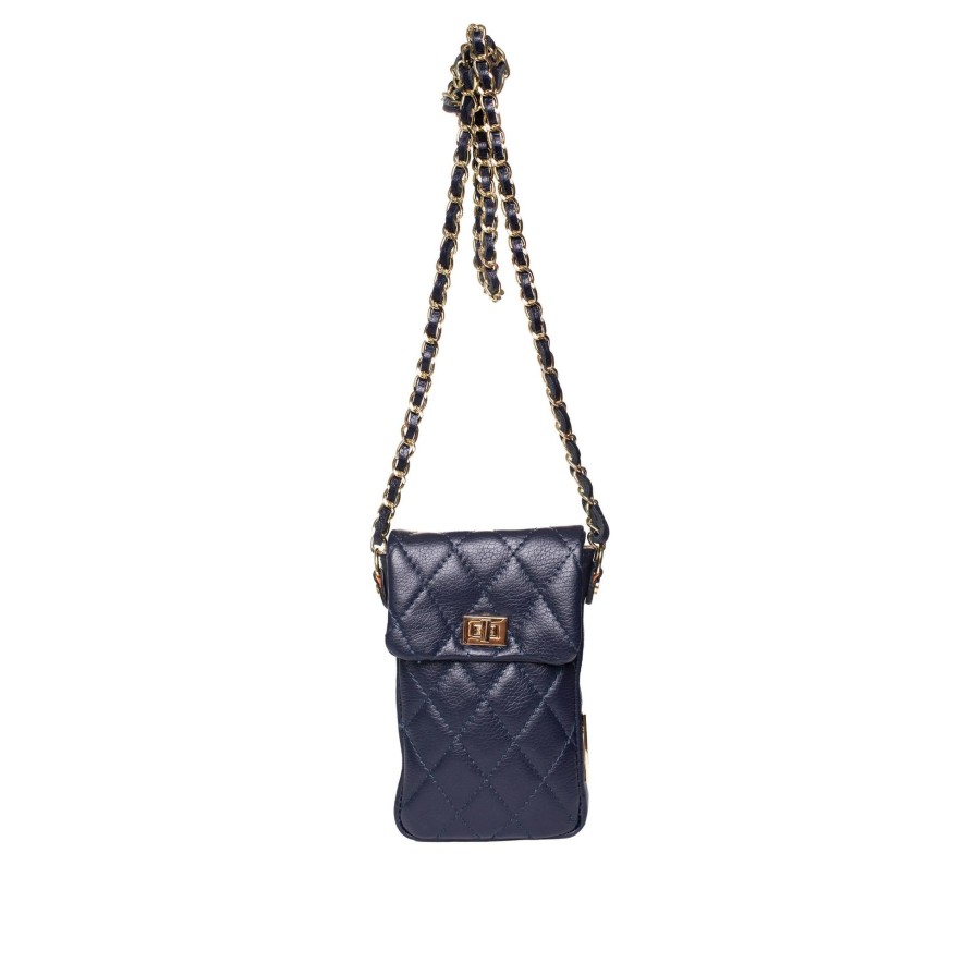 Ron White Edan Calf French Navy Handbags