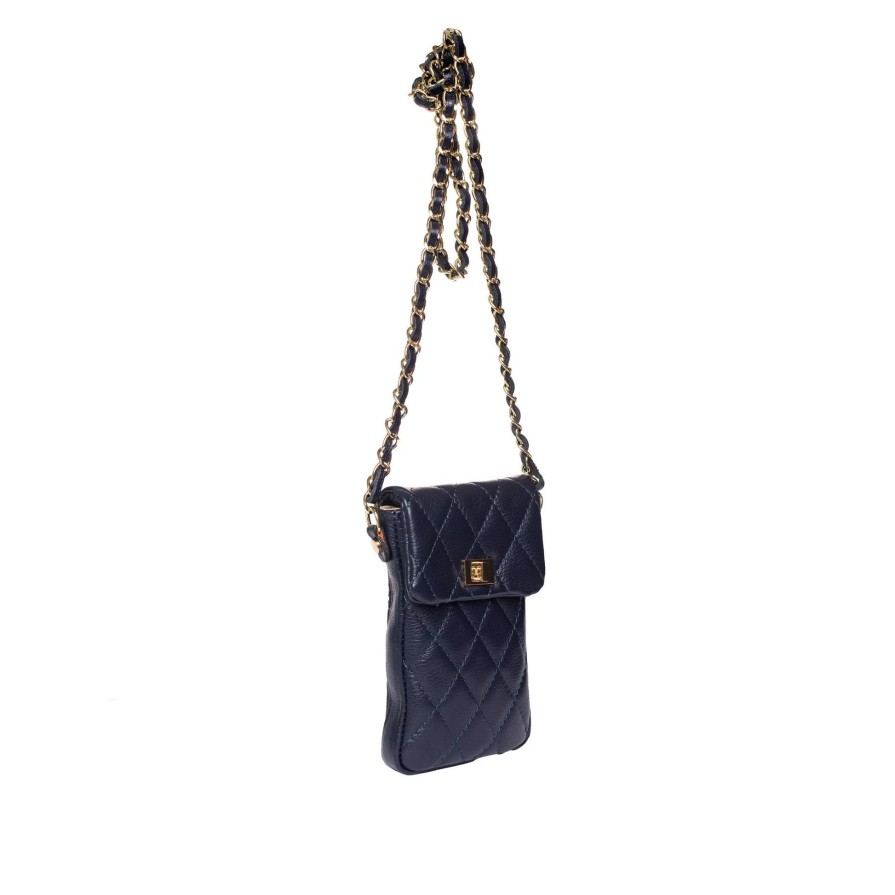 Ron White Edan Calf French Navy Handbags