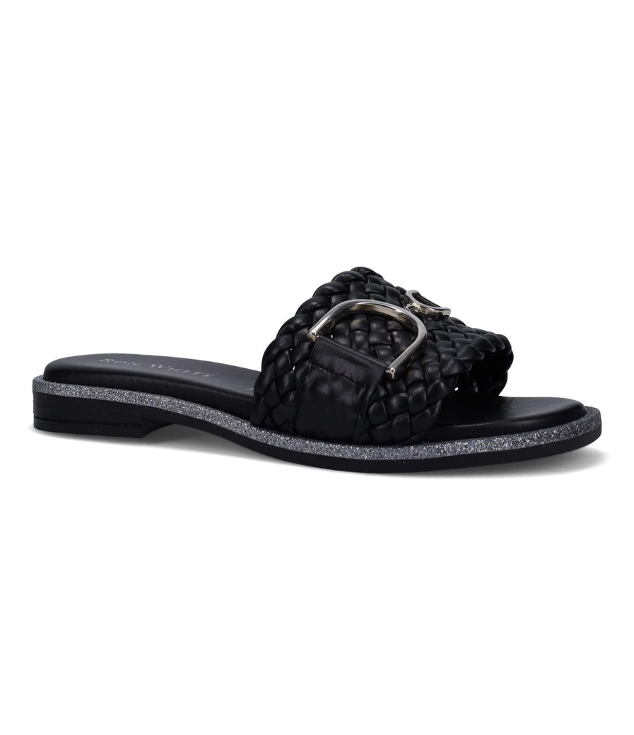 Ron White Vivian Onyx Sandals