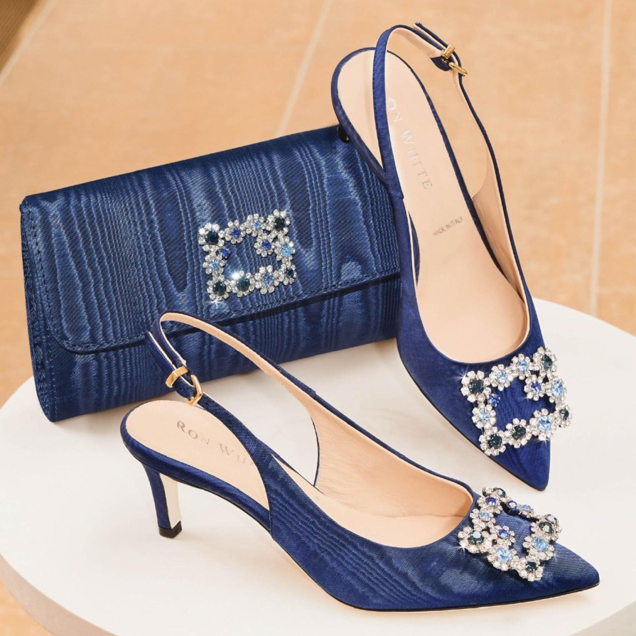 Ron White Queenie Navy Heels