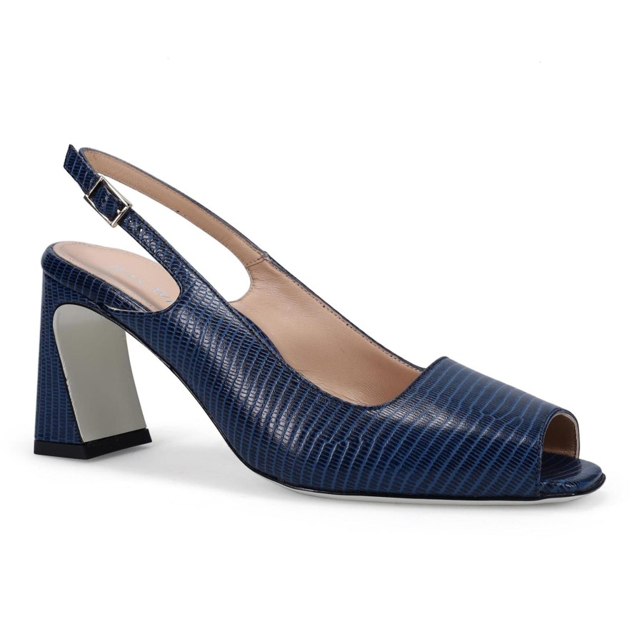 Ron White Kaela Liz French Navy Sandals