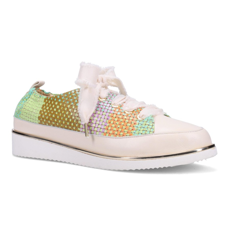 Ron White Novella Weave Citrus Sneakers