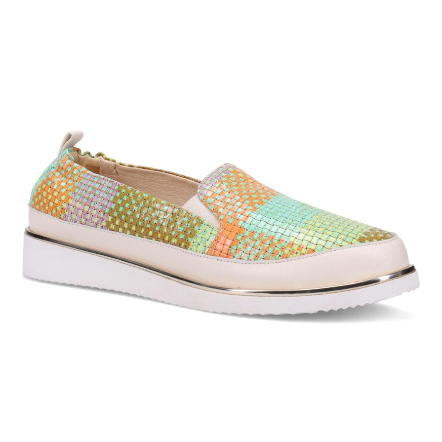 Ron White Nellaya Weave Citrus Sneakers