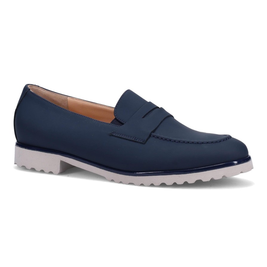 Ron White Fortune Matte Calf Navy Flats & Loafers