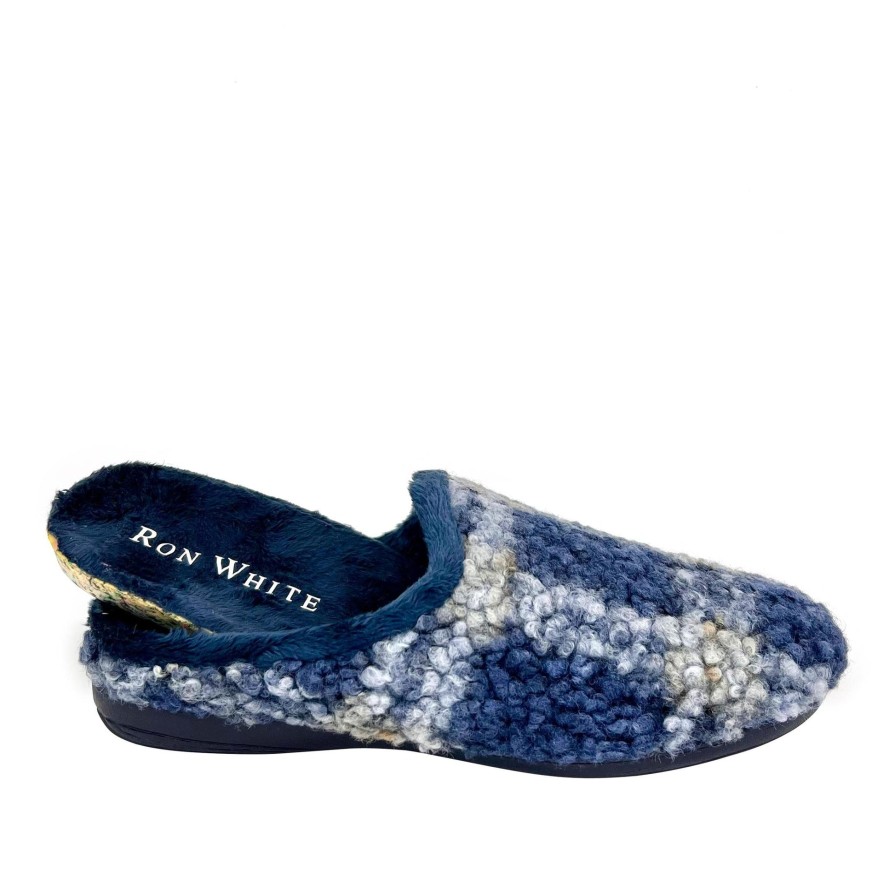 Ron White Lily Slipper Blueberry Slippers