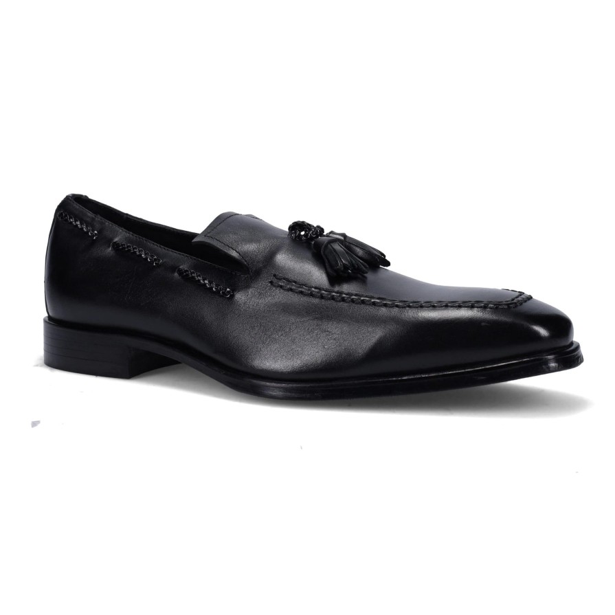 Ron White Tucker Black Loafers & Slip-Ons