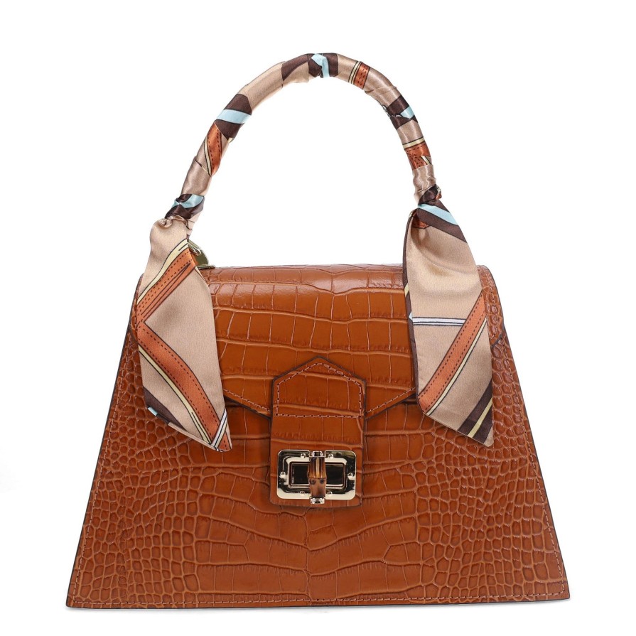 Ron White Dominique Cognac Handbags