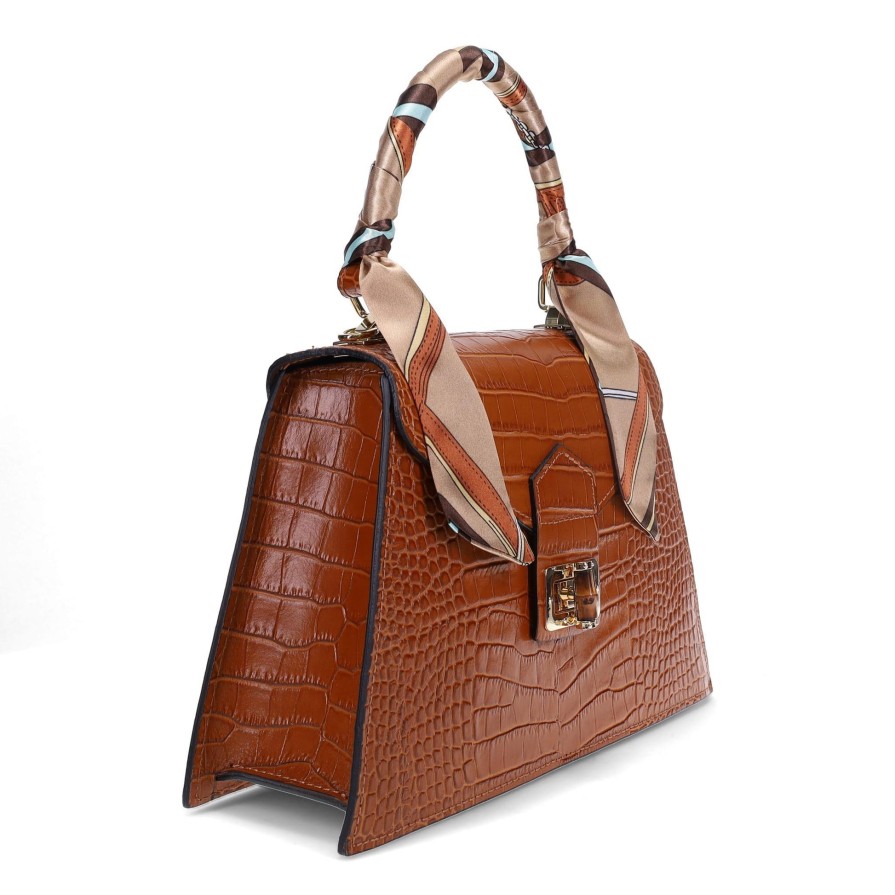 Ron White Dominique Cognac Handbags