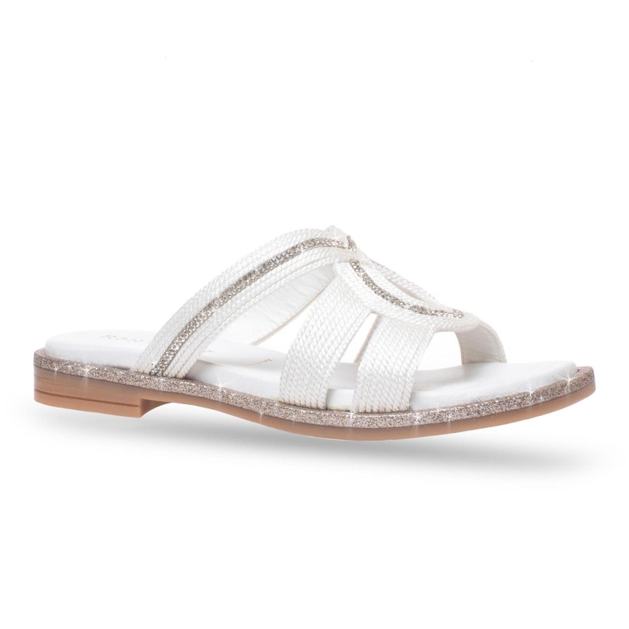 Ron White Vivika White Sandals