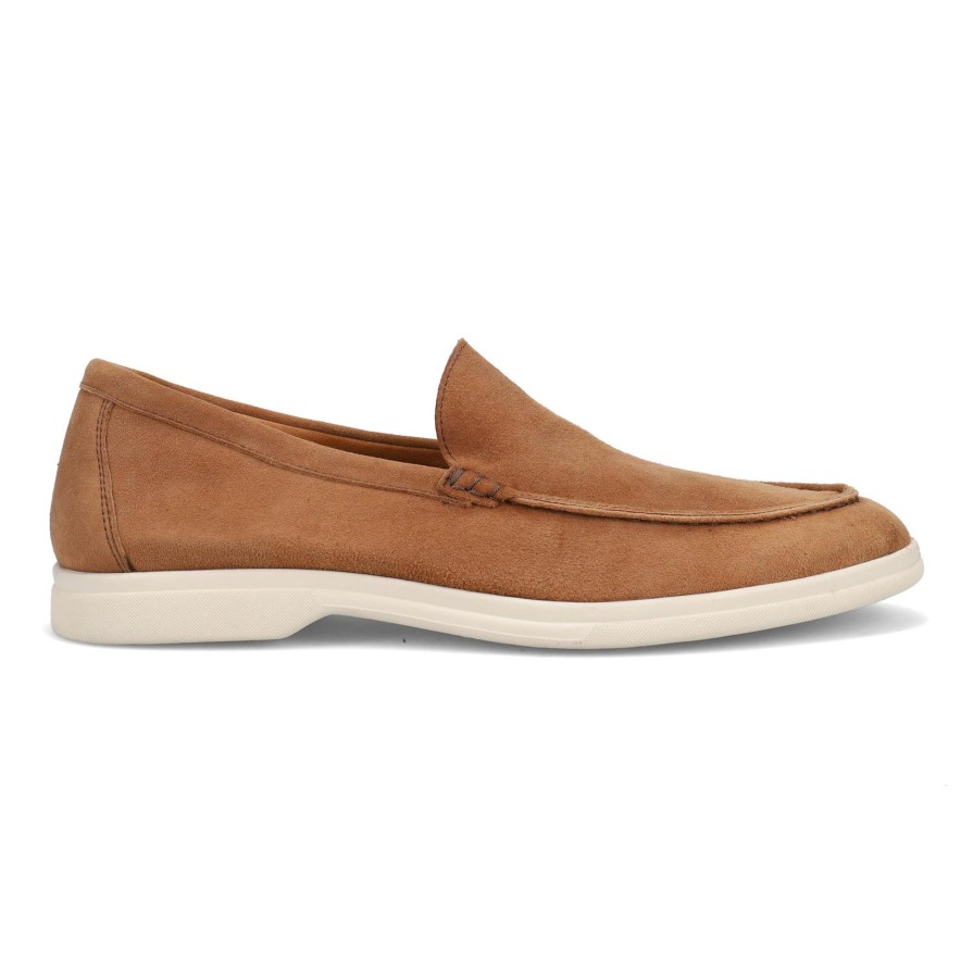 Ron White Jakub Caramel Loafers & Slip-Ons