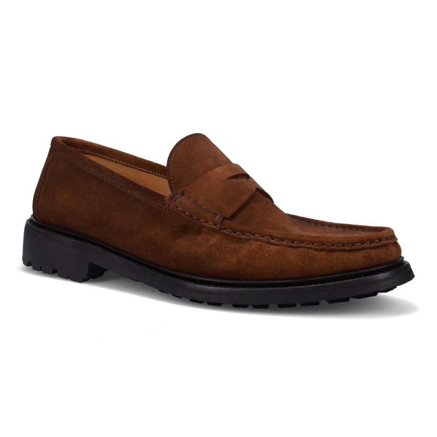 Ron White Haydon Tobacco Loafers & Slip-Ons