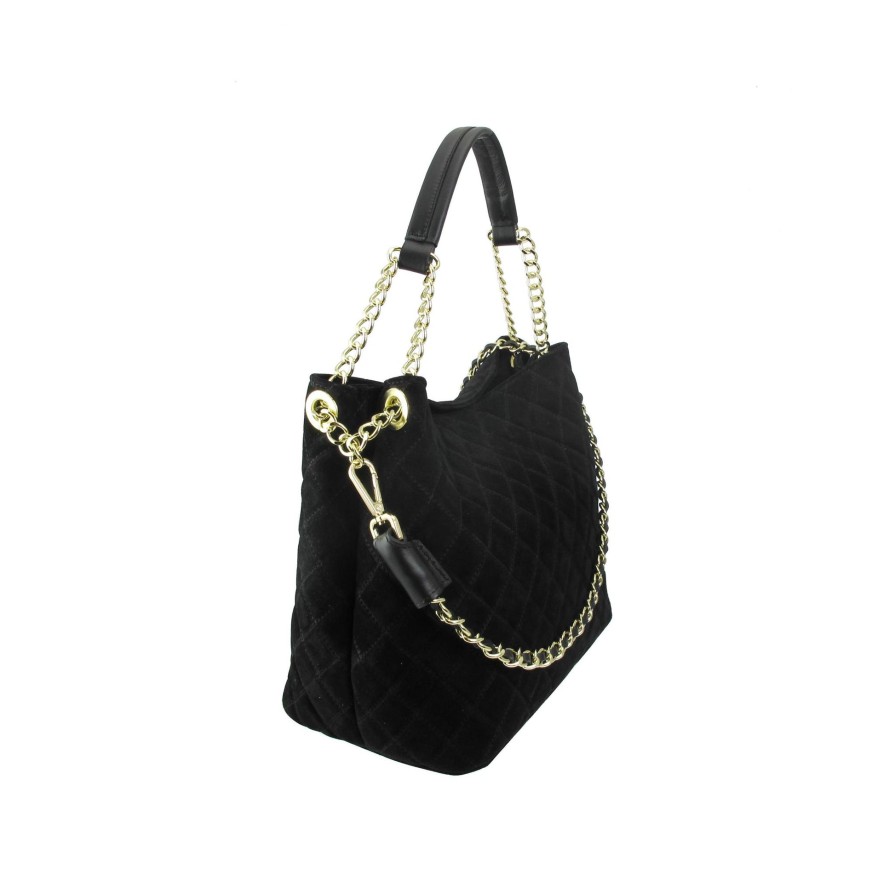 Ron White Eastdale Suede Onyx Handbags