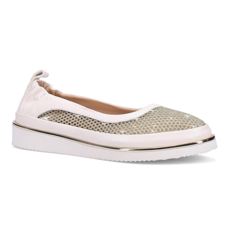 Ron White Natanya Mesh Platino Sneakers