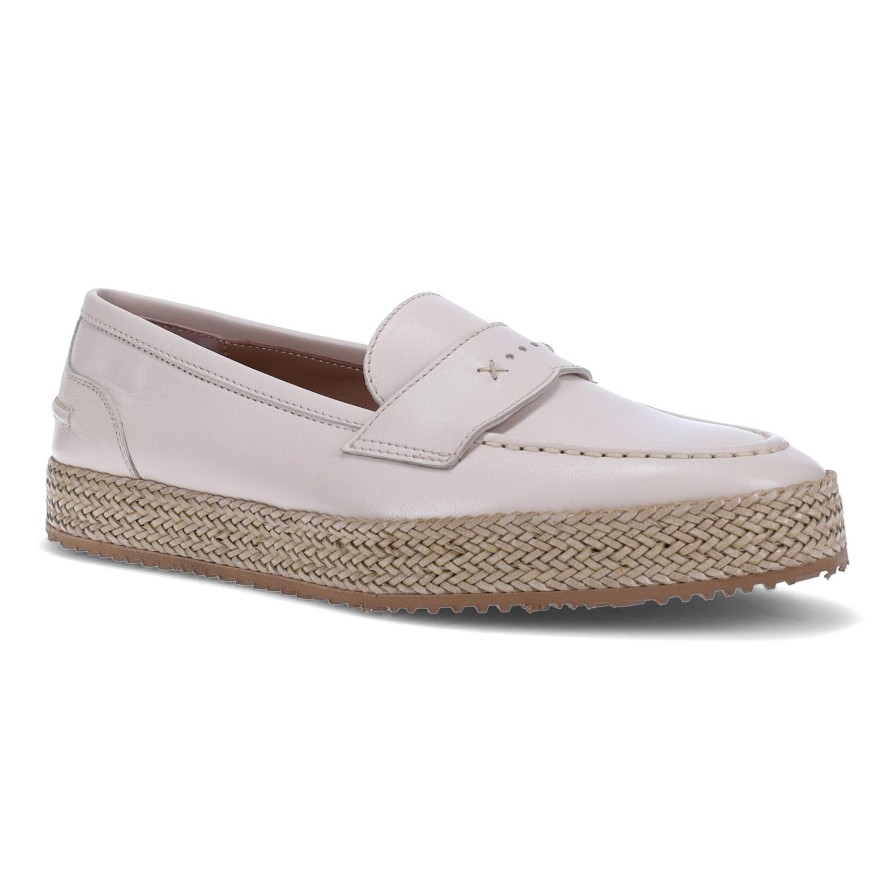 Ron White Hira Ivory Flats & Loafers