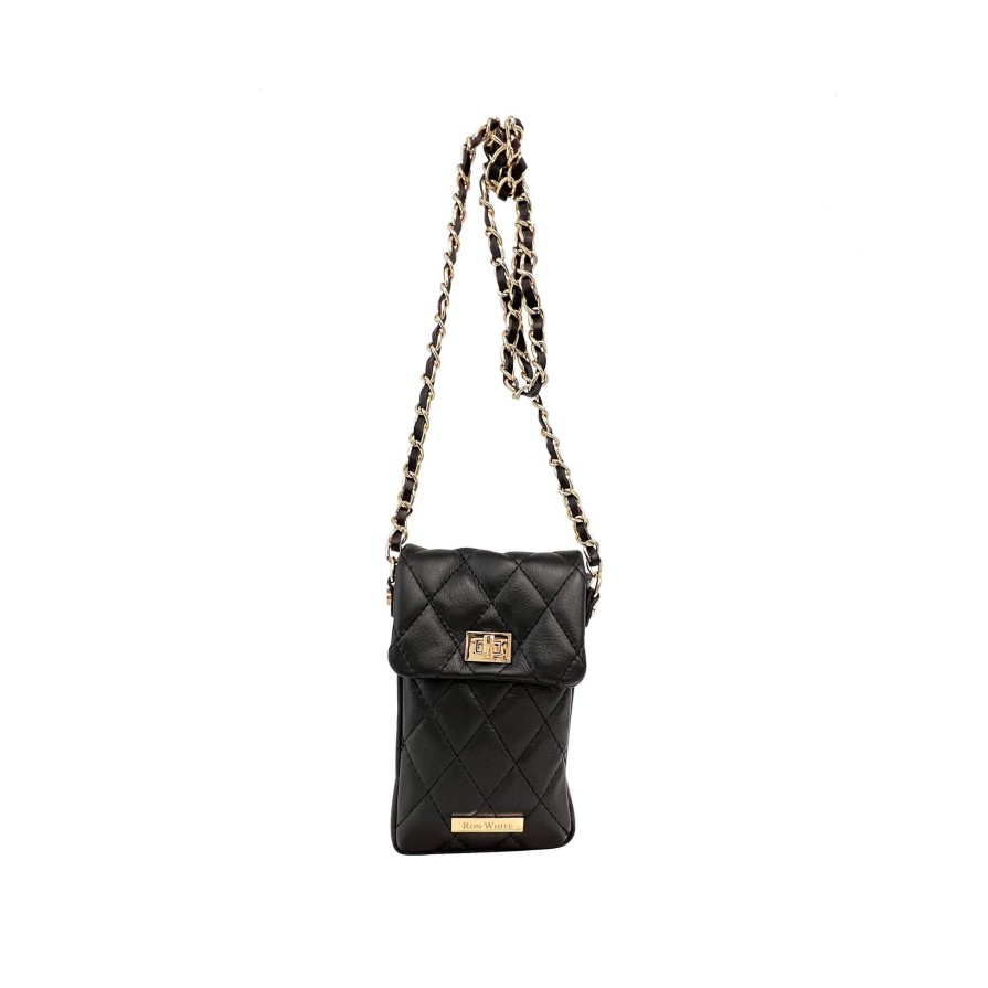 Ron White Edan Nappa Onyx Handbags