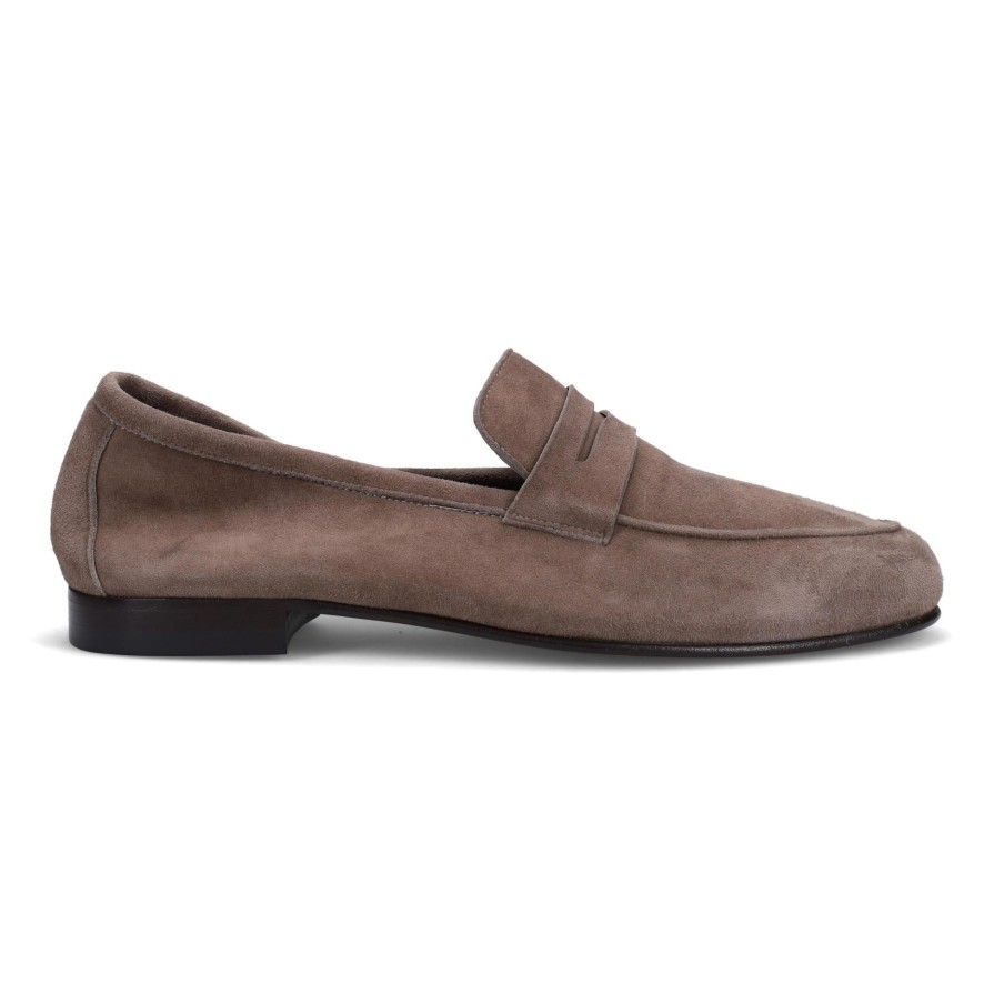 Ron White Kenneth Suede Ash Loafers & Slip-Ons