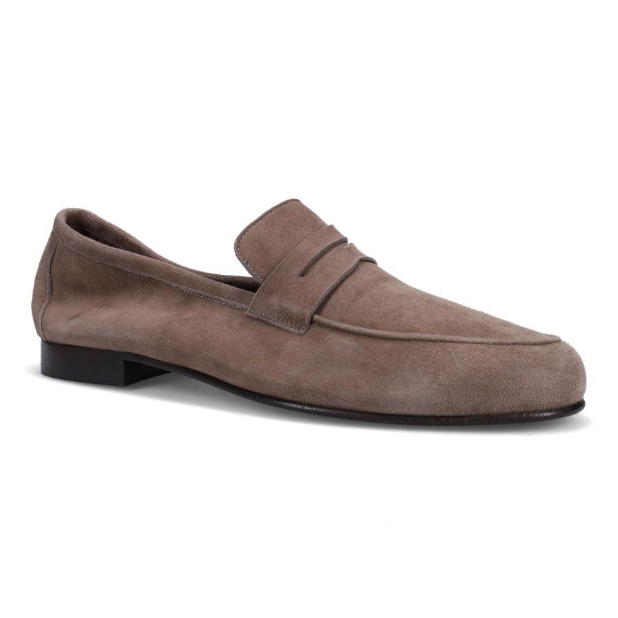 Ron White Kenneth Suede Ash Loafers & Slip-Ons