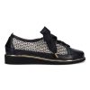 Ron White Novalee Raffia Onyx Sneakers