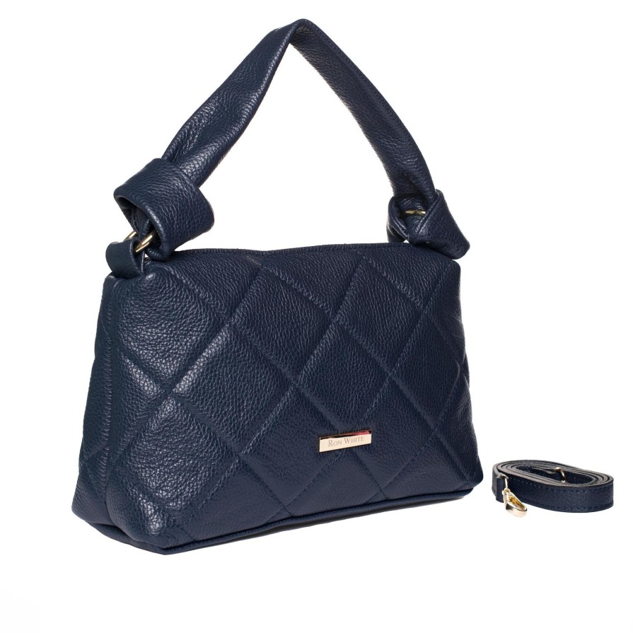 Ron White Emory Calf French Navy Handbags