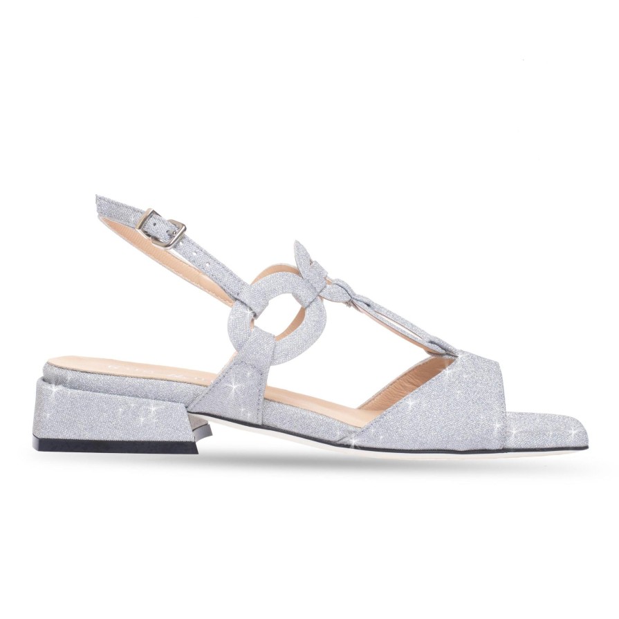 Ron White Beverly Silver Sandals