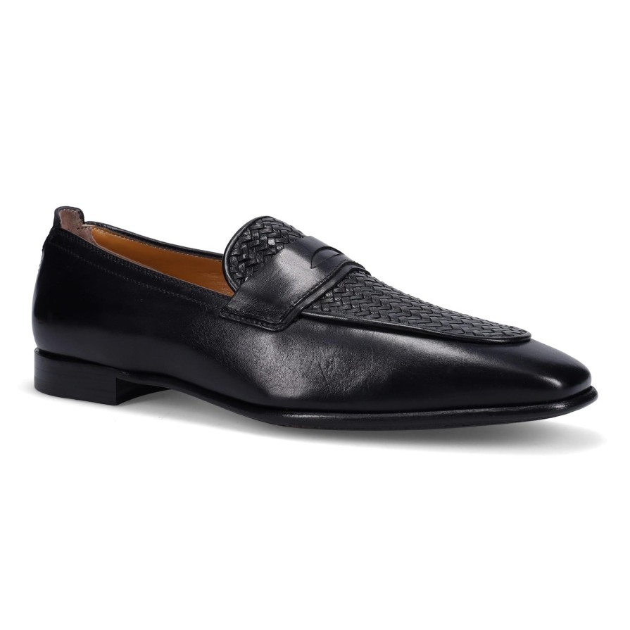 Ron White Ivan Black Loafers & Slip-Ons