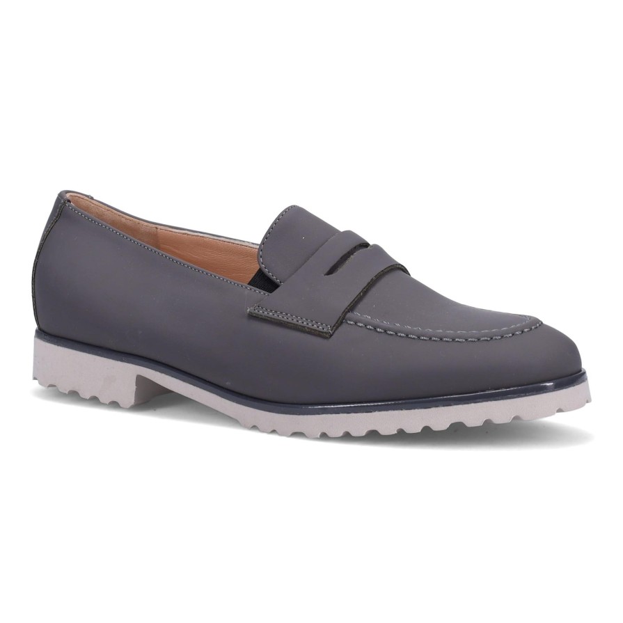 Ron White Fortune Matte Calf Slate Flats & Loafers