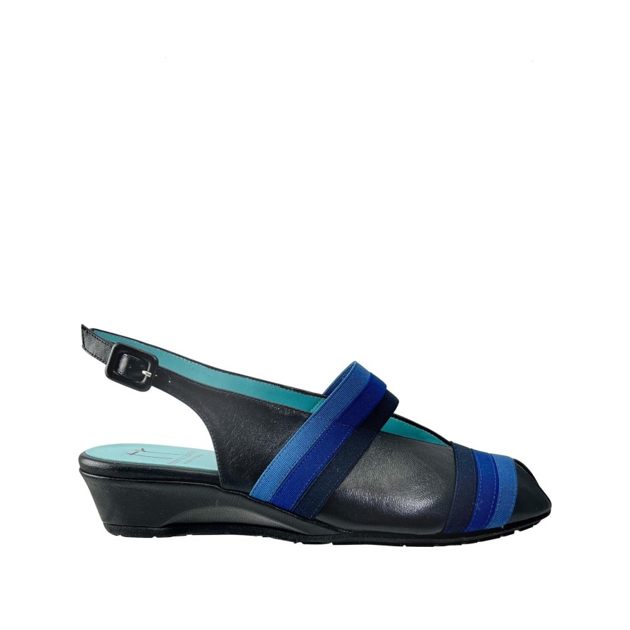 Ron White Cho By Thierry Rabotin Black Navy Wedges