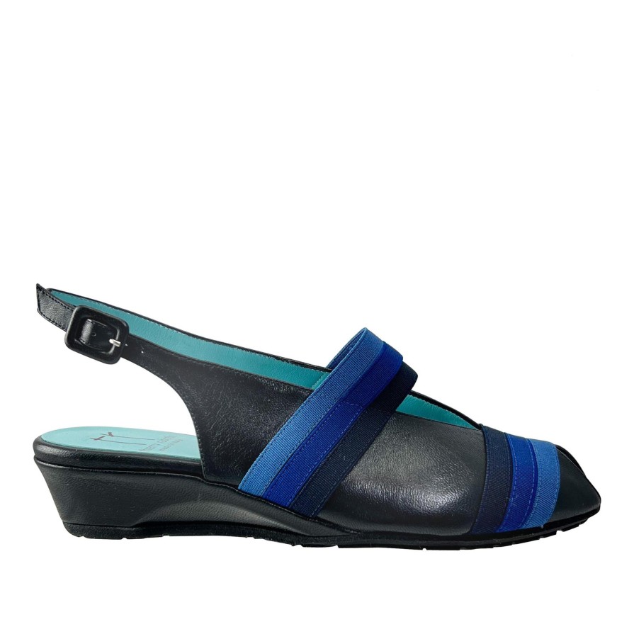 Ron White Cho By Thierry Rabotin Black Navy Wedges