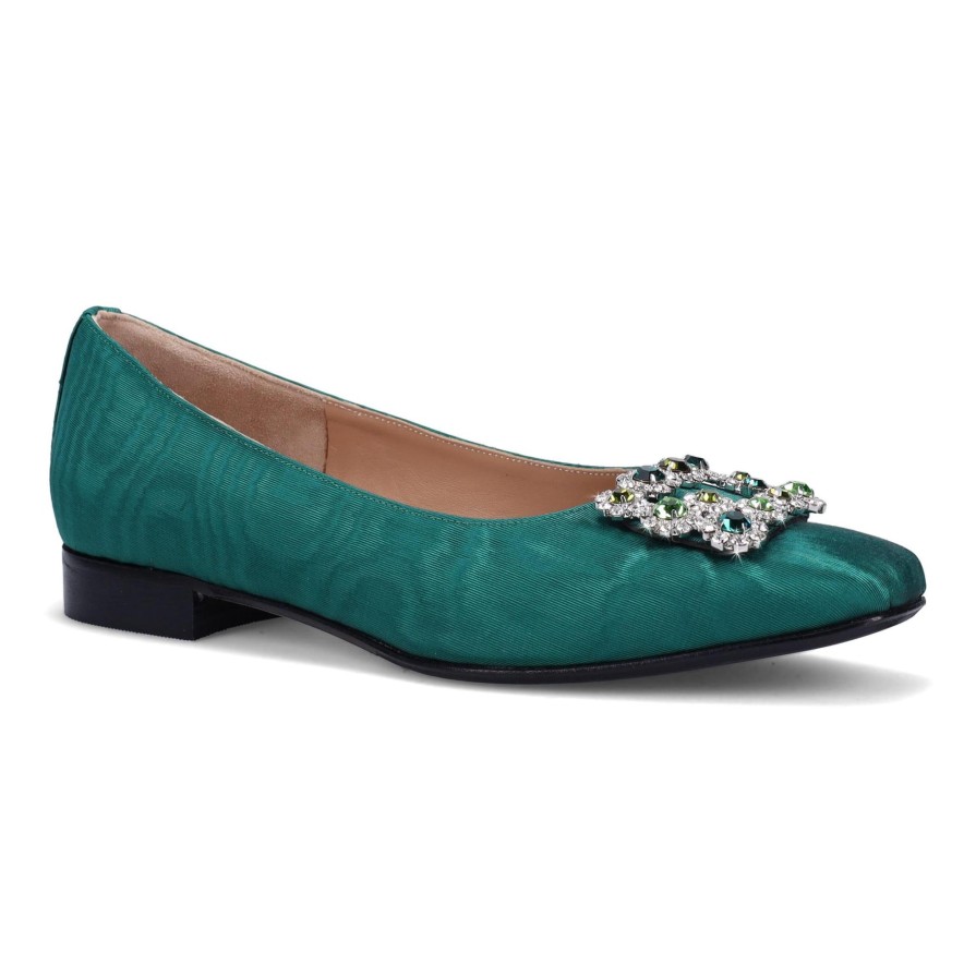 Ron White Jorja Emerald Flats & Loafers